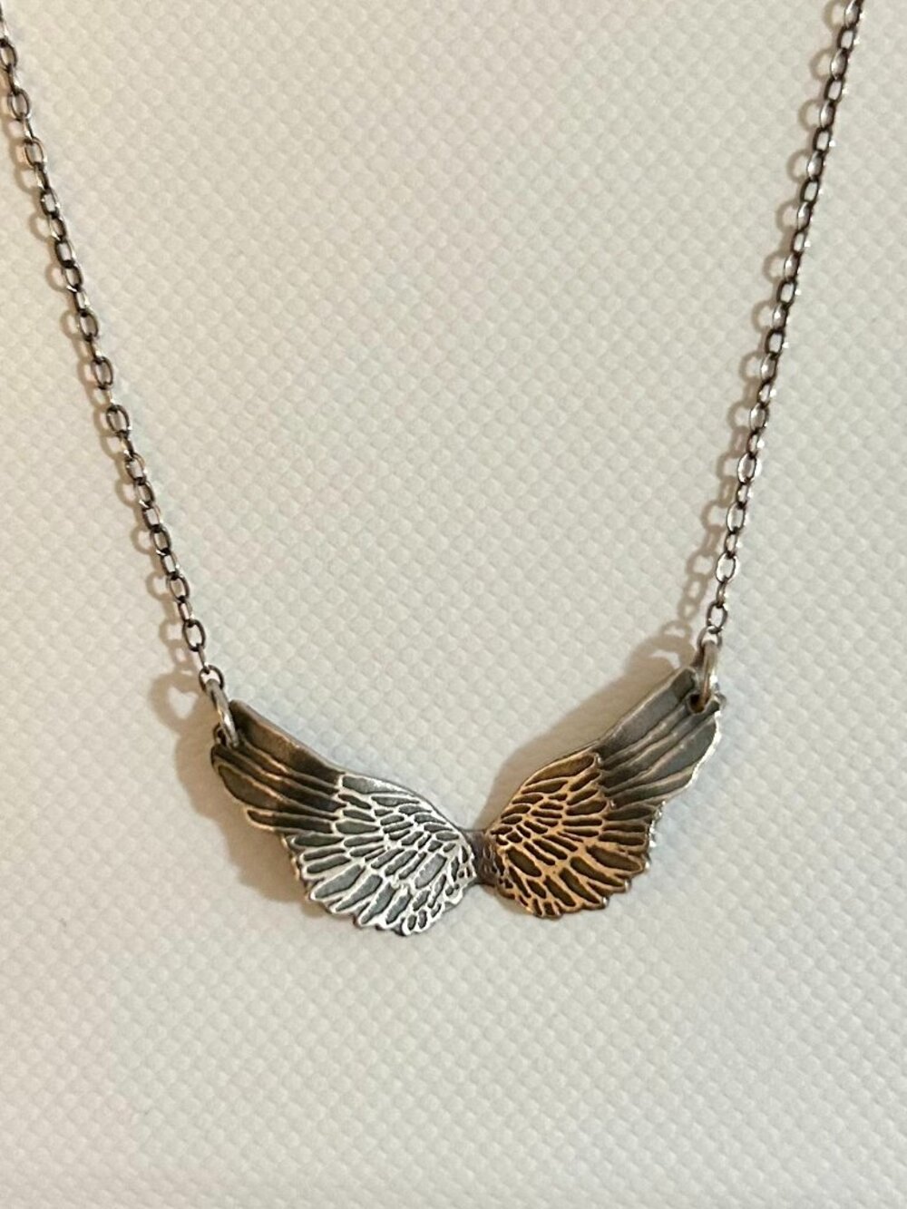Sterling Silver Wings Necklace Pendant